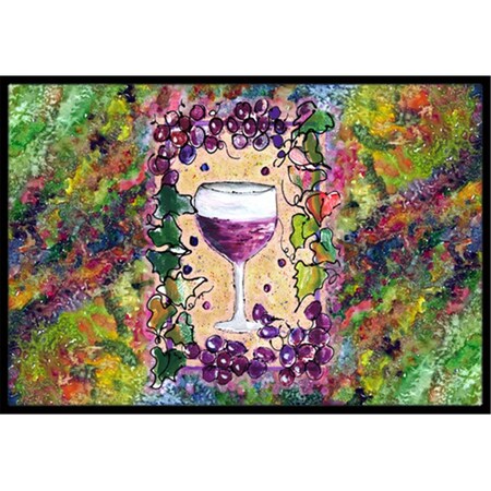 Jensendistributionservices Wine Indoor Or Outdoor Doormat, 24 x 36 in. MI2554960